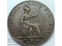Marea Britanie 1/2 penny 1827 28mm - destul de rar