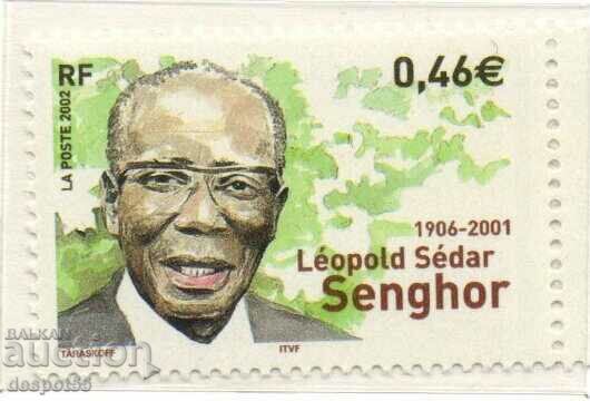 2002 France. One year since the death of Leopold Sedar Senghor