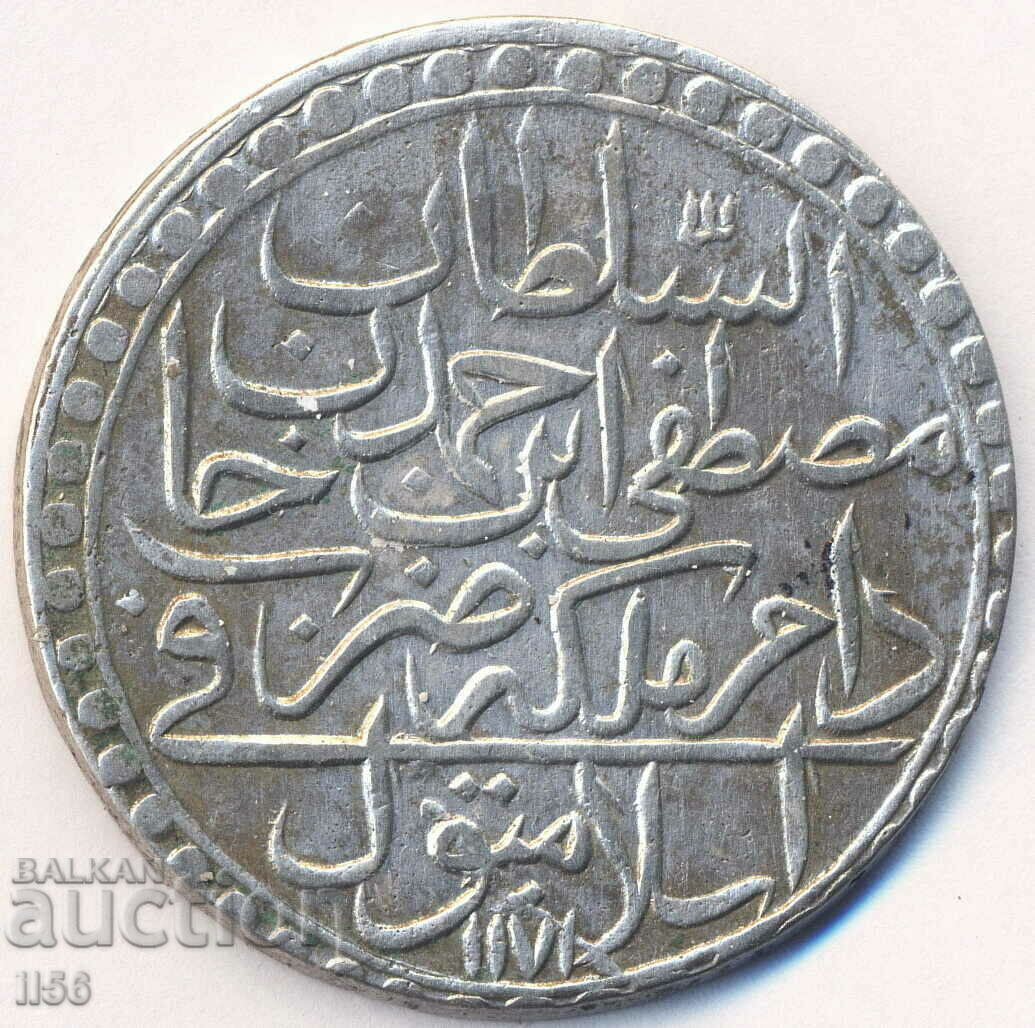 Турция-Османска империя-2 золота (60 пари) АН 1171/80 (1757)