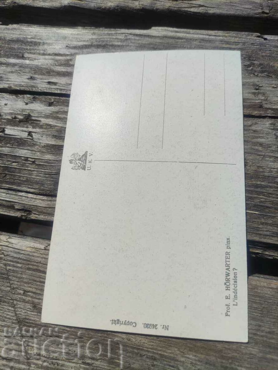 Postcard :L' indeclsion with price 15.00 BGN | € 7.67