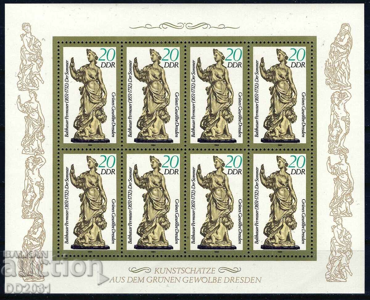 Germania RDG 1984 - foaie de statuie MNH Germania RDG 1984 - foaie de statuie MNH
