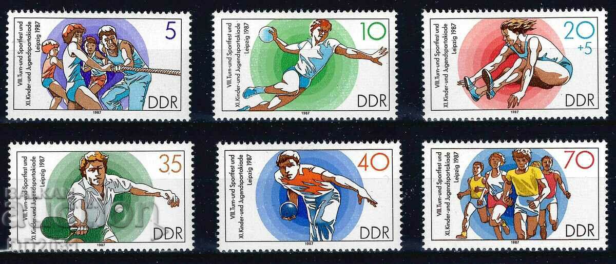Германия ГДР 1987 - спорт MNH