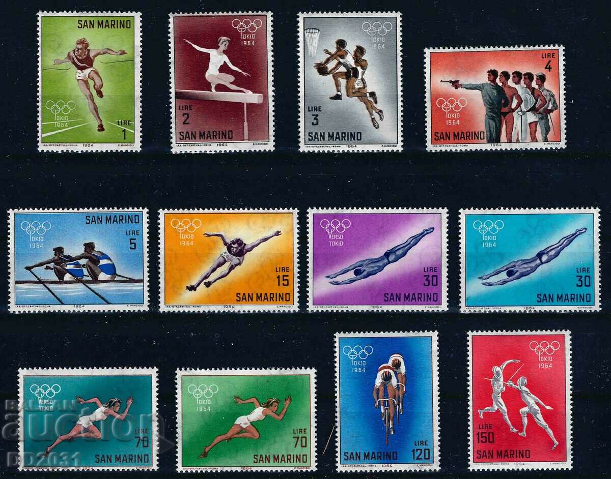 Άγιος Μαρίνος 1963 - Ολυμπιακοί Αγώνες MNH