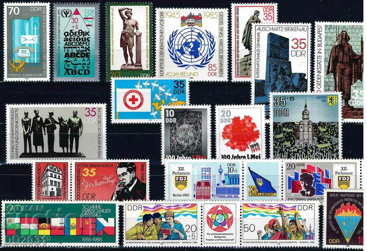 Germany GDR - lot of single editions MNH