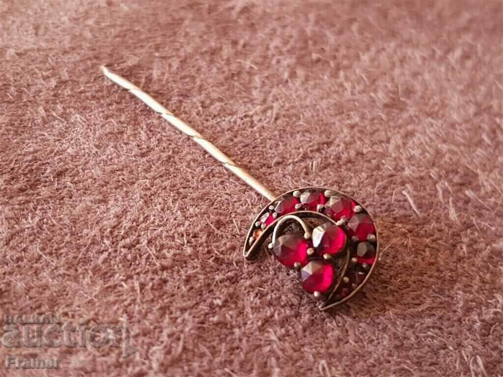 Pin Brooch Ottoman with Hand polished garnets 19th century with price 150.00 BGN | € 76.69 Pin Brooch Ottoman with Hand polished garnets 19th century with price 150.00 BGN | € 76.69