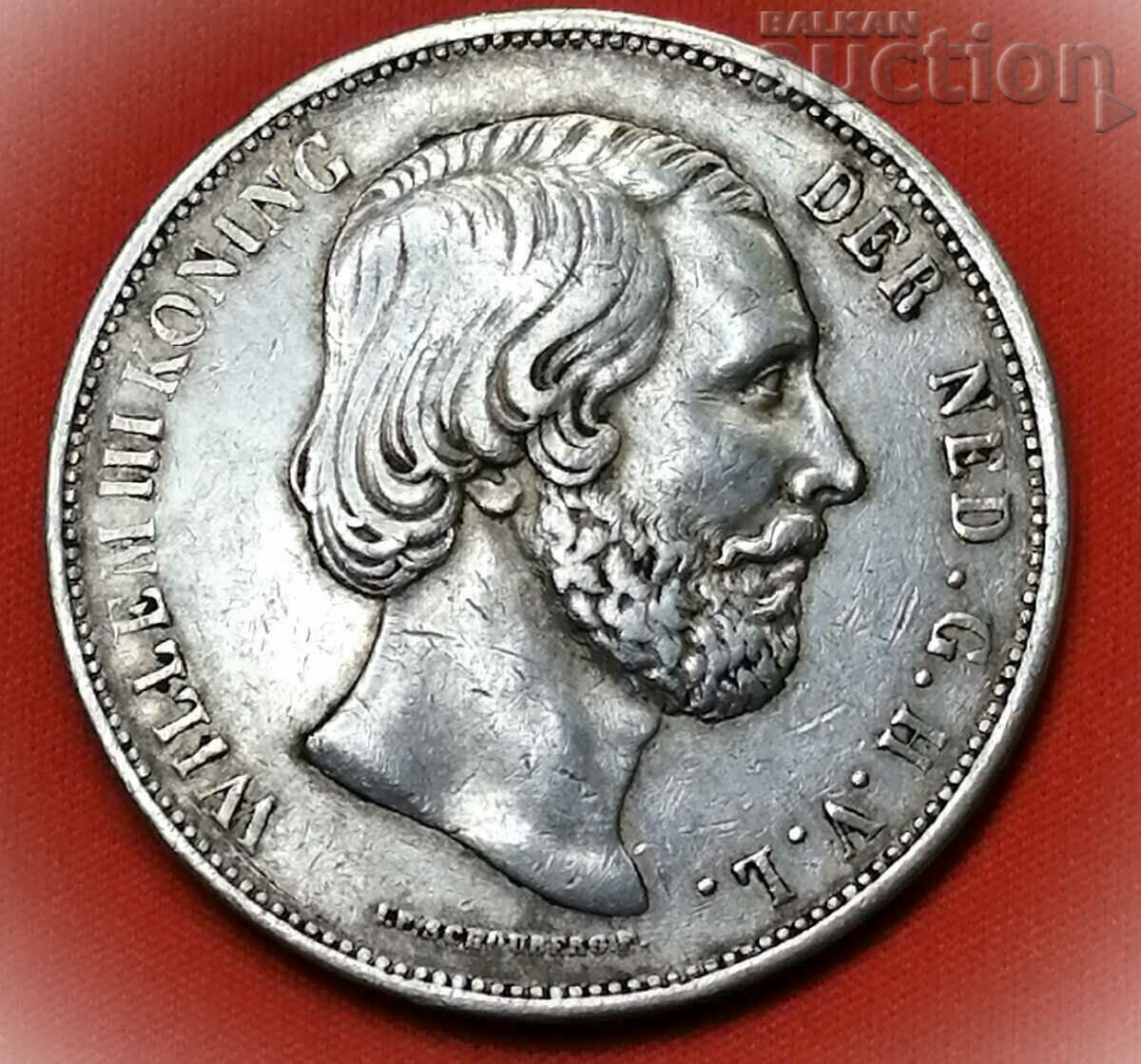 Niderland 2 ½ Gulden 1870 Willem III