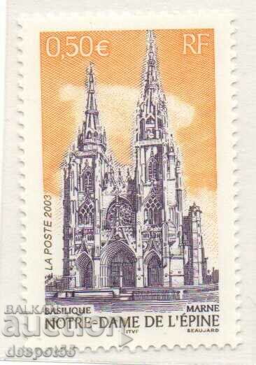 2003. France. The Basilica of Notre-Dame de l'Epine.