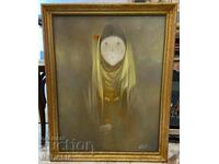 Mitko Dimitrov-"Fata"-vopsele de ulei-semnate-1995