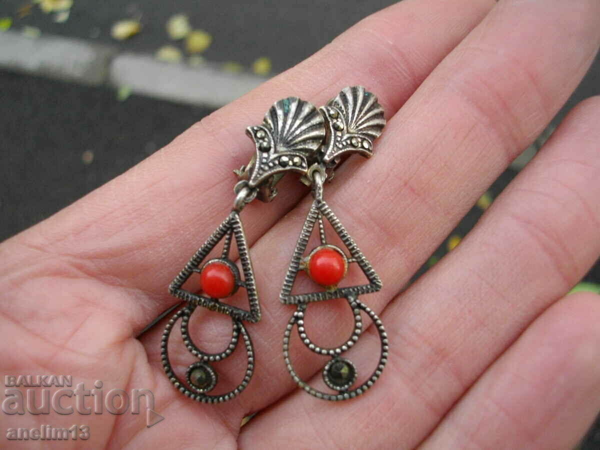 OLD SILVER PLATED CLIP EARRINGS with price 15.00 BGN | € 7.67 OLD SILVER PLATED CLIP EARRINGS with price 15.00 BGN | € 7.67