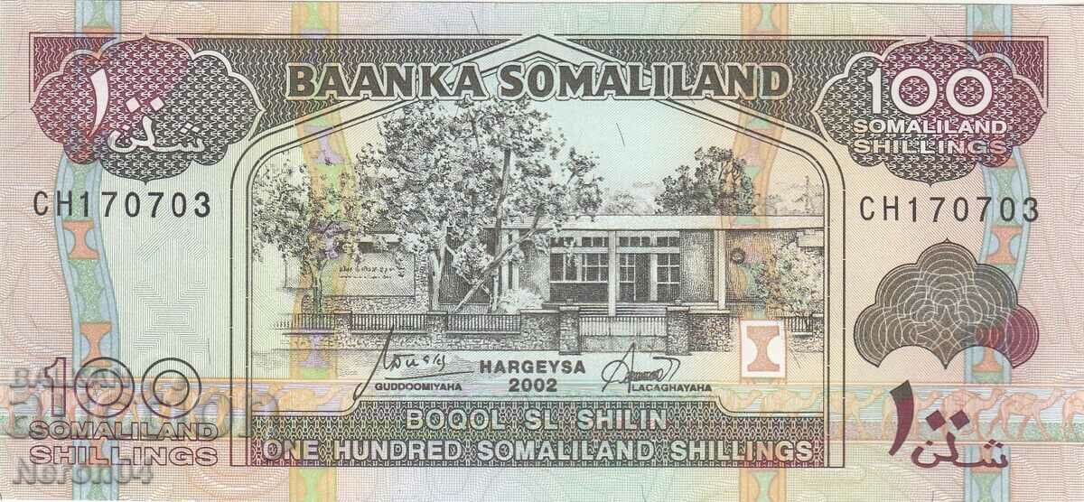 100 shillings 2002, Somaliland