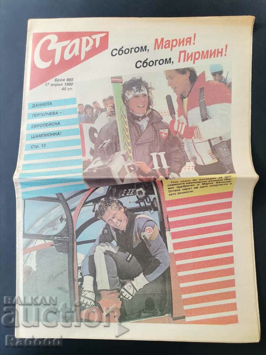 "Start" newspaper. Number 985/1990