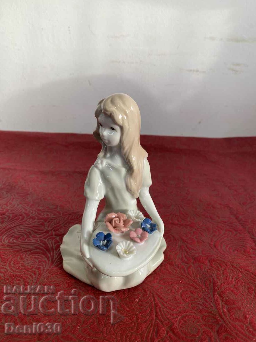 Beautiful porcelain figure statuette