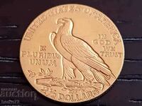2 1/2 Долара САЩ 1911 златна монета  Indian Head - Quarter