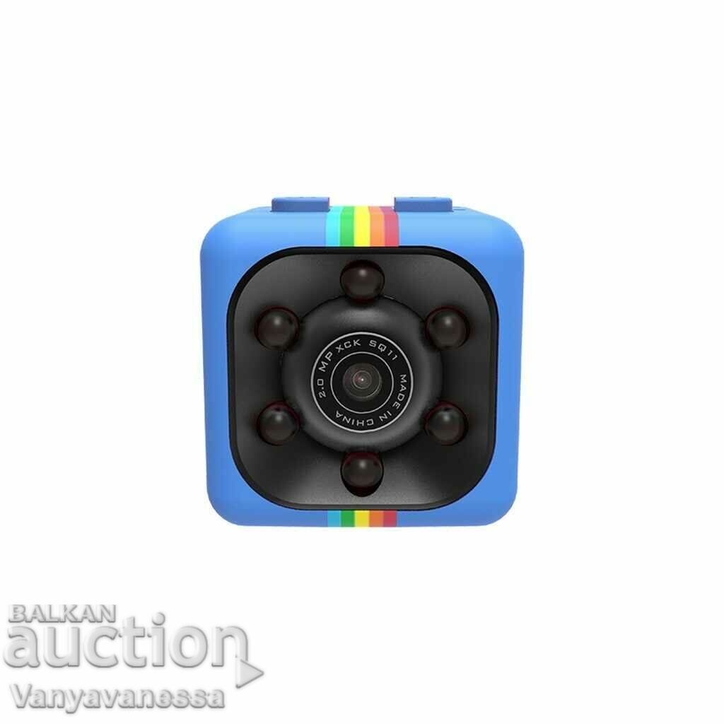 Shockproof mini action camera with motion sensor