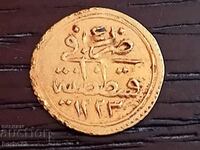 1/4 Zeri Mahbub 1223/4 AH GOLD ALTON Mahmud II EXCELLENT