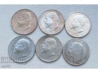 6 pieces of silver pennies.