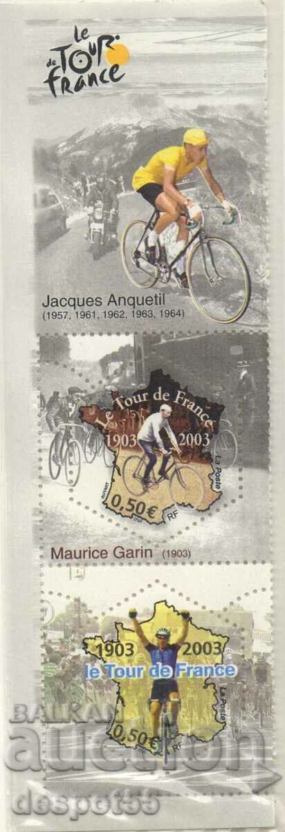 2003. Франция. 100 год. на Тур дьо Франс. Стрип.
