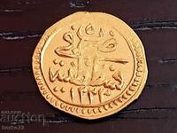 1/4 Zeri Mahbub 1223/5 AH GOLD ALTON Mahmud II EXCELLENT