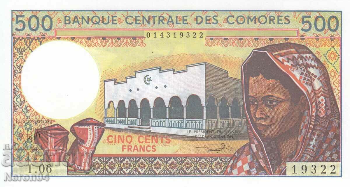 500 de franci 2004, Comore 500 de franci 2004, Comore