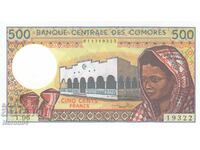500 francs 2004, Comoros
