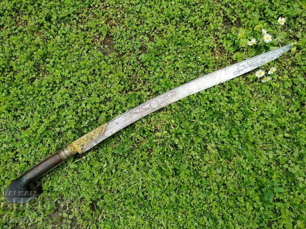 Scimitar 18th century silver inlays on the blade ***UNIQUE*** - 5