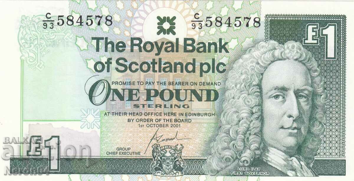 1 pound 2001, Scotland