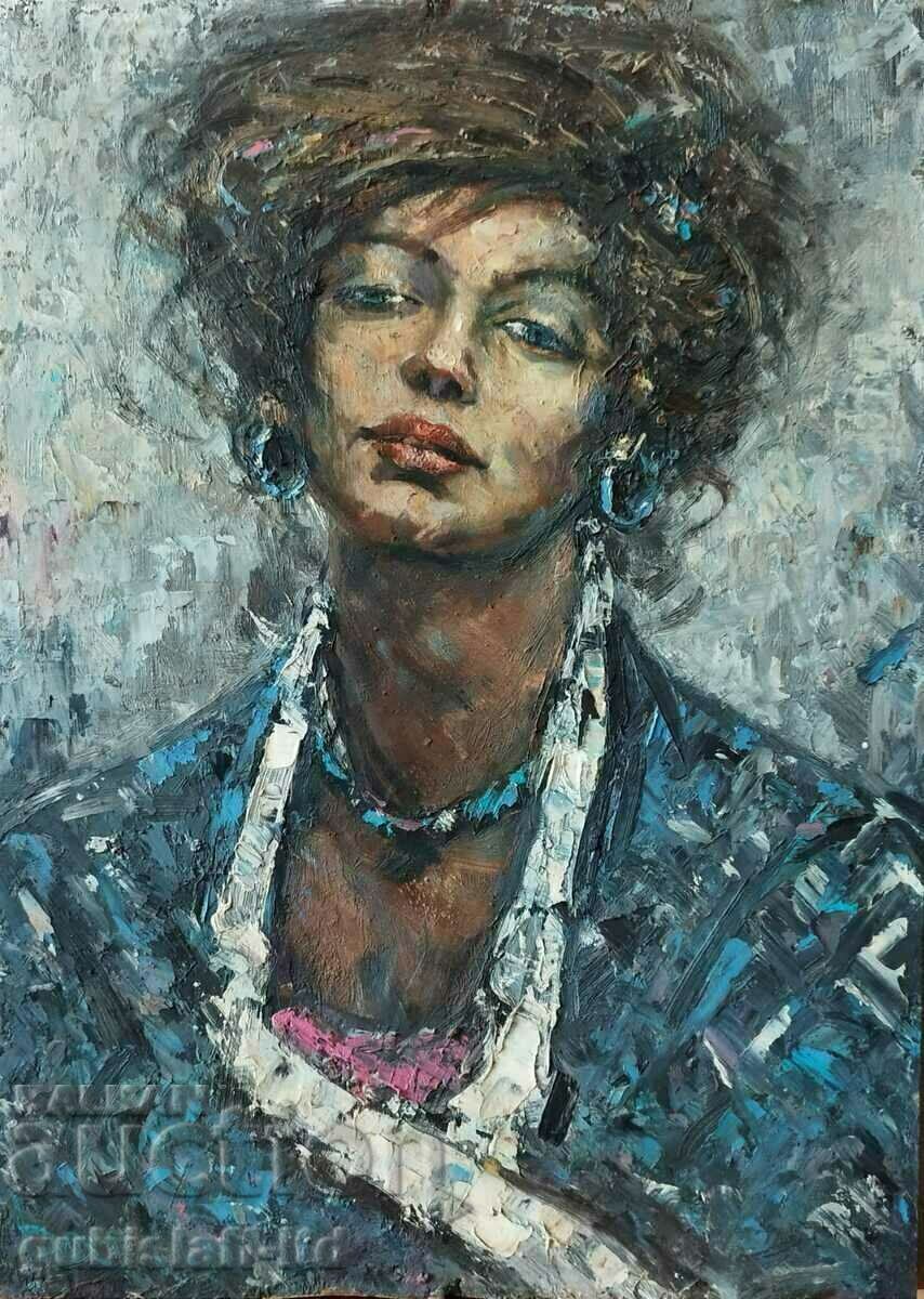 Painting, female portrait, art. Danail Tsonev