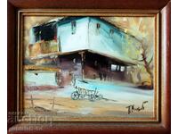 Painting, "Old House", art. P. Mitkov, 2000