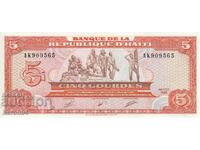 5 gourde 1989, Haiti