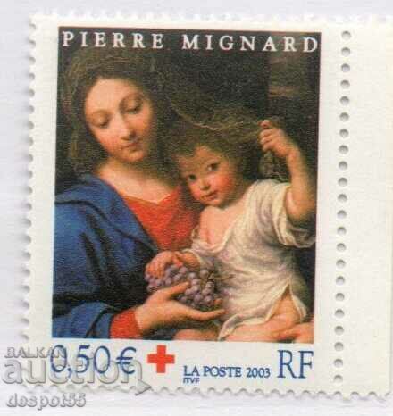 2003. Γαλλία. Χριστουγεννιάτικο γραμματόσημο του Ερυθρού Σταυρού.