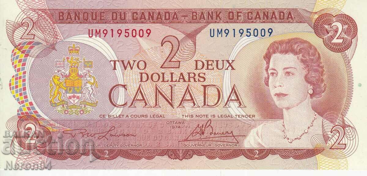 2 dollars 1974, Canada