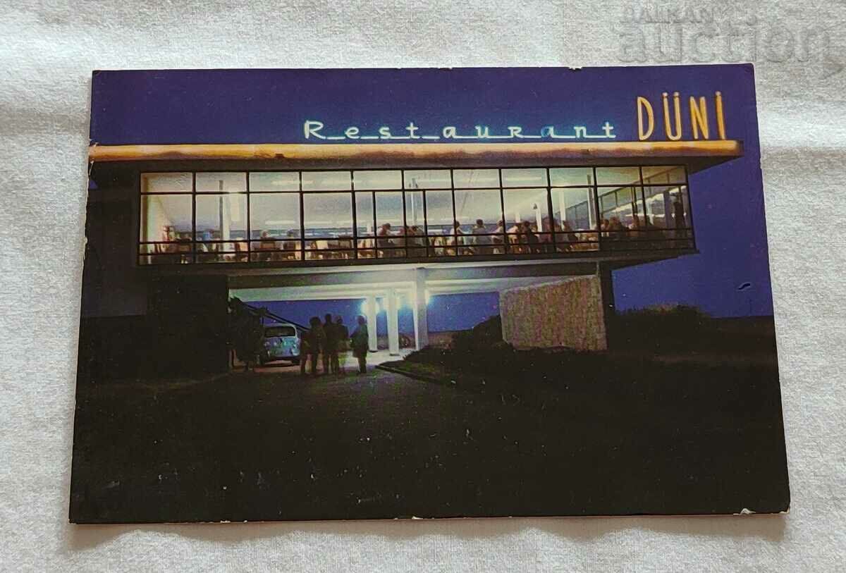 SUNSHINE BEACH RESTAURANT "DUNES" AT NIGHT 1970 P.K.