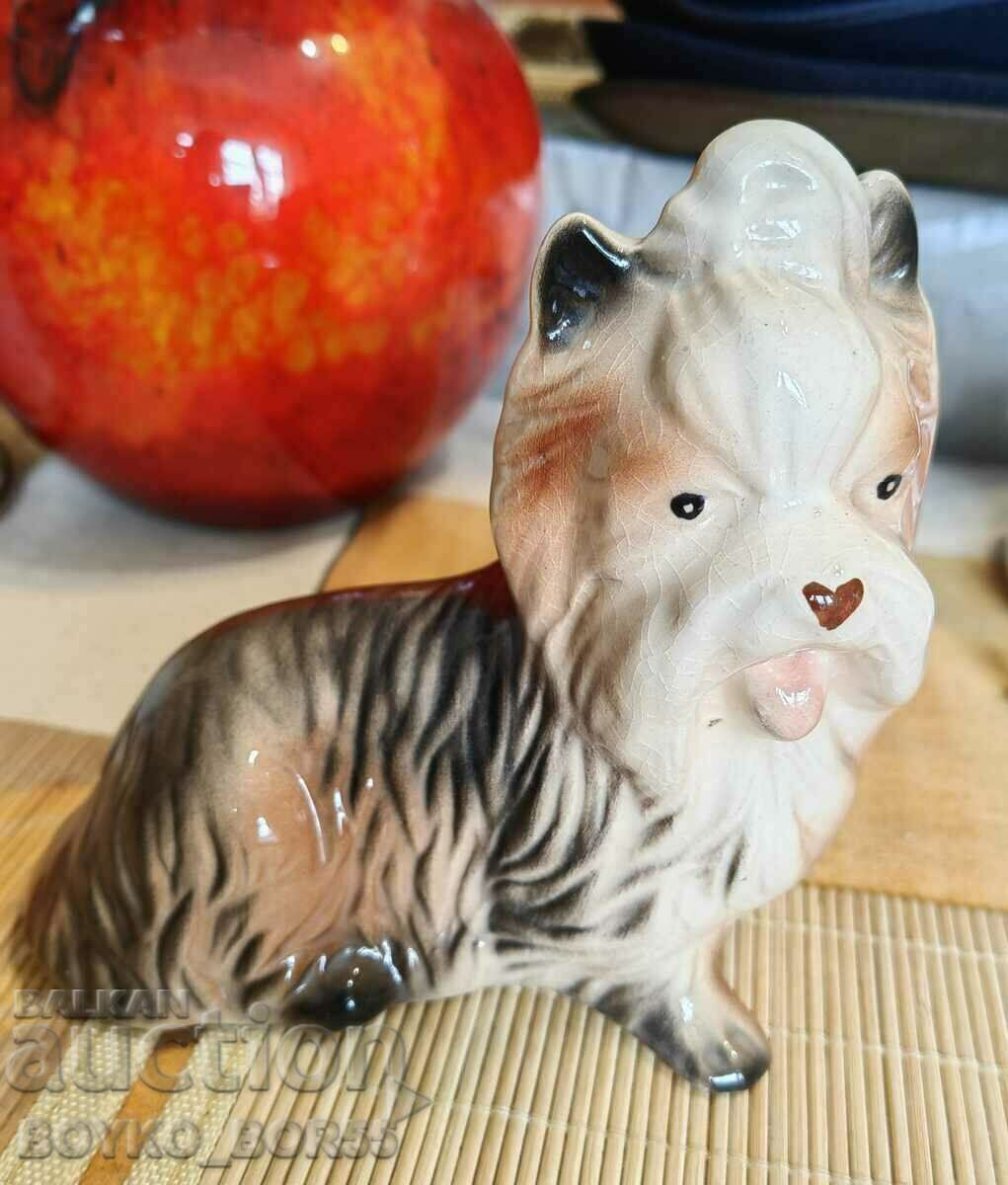 Very Rare Old Porcelain Yorkshire Terrier Figure - 6