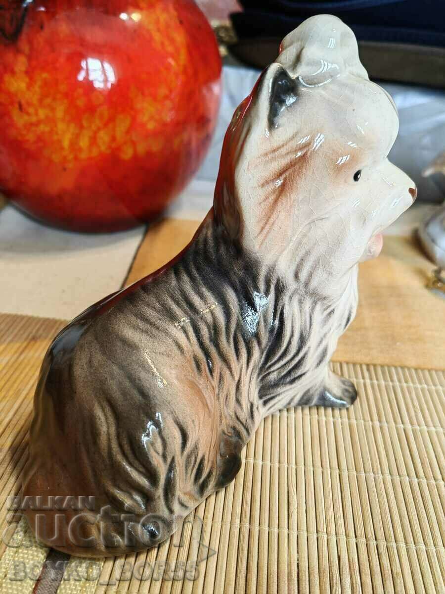 Very Rare Old Porcelain Yorkshire Terrier Figure - 7