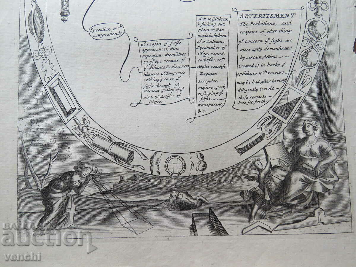 Delivery of 1686 - ENGRAVING - Optics and Perspective - ORIGINAL Delivery of 1686 - ENGRAVING - Optics and Perspective - ORIGINAL
