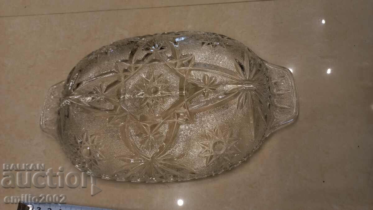 Auction Glass cocktail plate retro soc Auction Glass cocktail plate retro soc