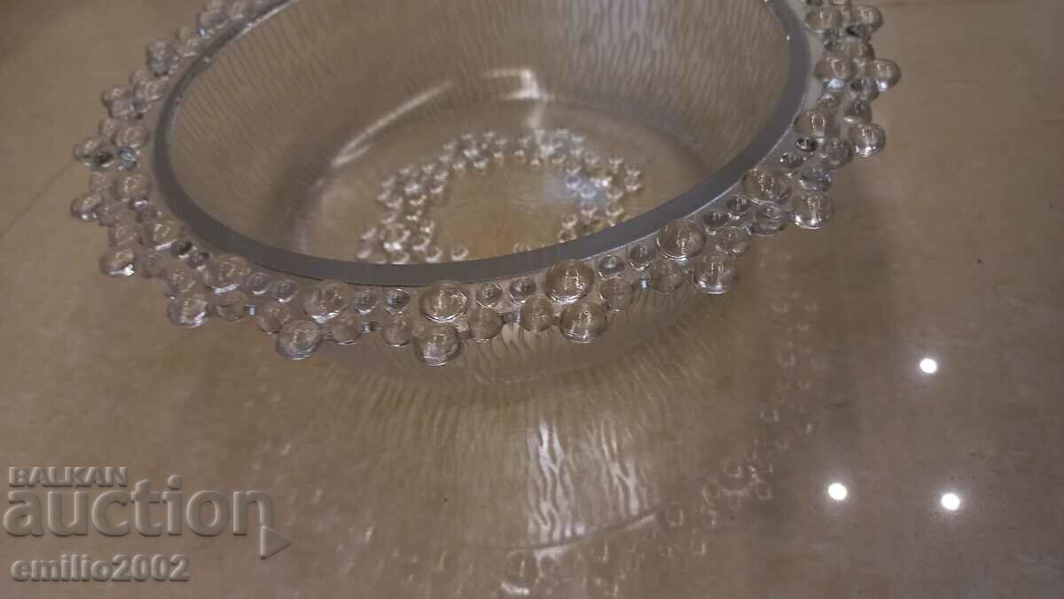 Γυάλινη φρουτιέρα ρετρό κοκ με τιμή 7.00 BGN | € 3.58 Γυάλινη φρουτιέρα ρετρό κοκ με τιμή 7.00 BGN | € 3.58