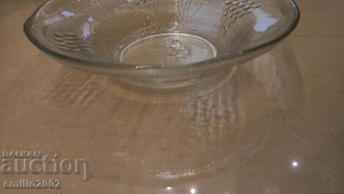 Γυάλινη φρουτιέρα ρετρό κοκ με τιμή 9.00 BGN | € 4.60 Γυάλινη φρουτιέρα ρετρό κοκ με τιμή 9.00 BGN | € 4.60