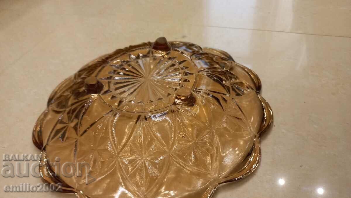 Auction  Glass fruit bowl retro soc