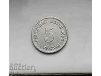 Germany-5 pfennig 1892 E-Muldenhüten-pl
