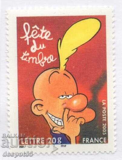 2005. Franţa. Ziua timbrului poștal - Comic.