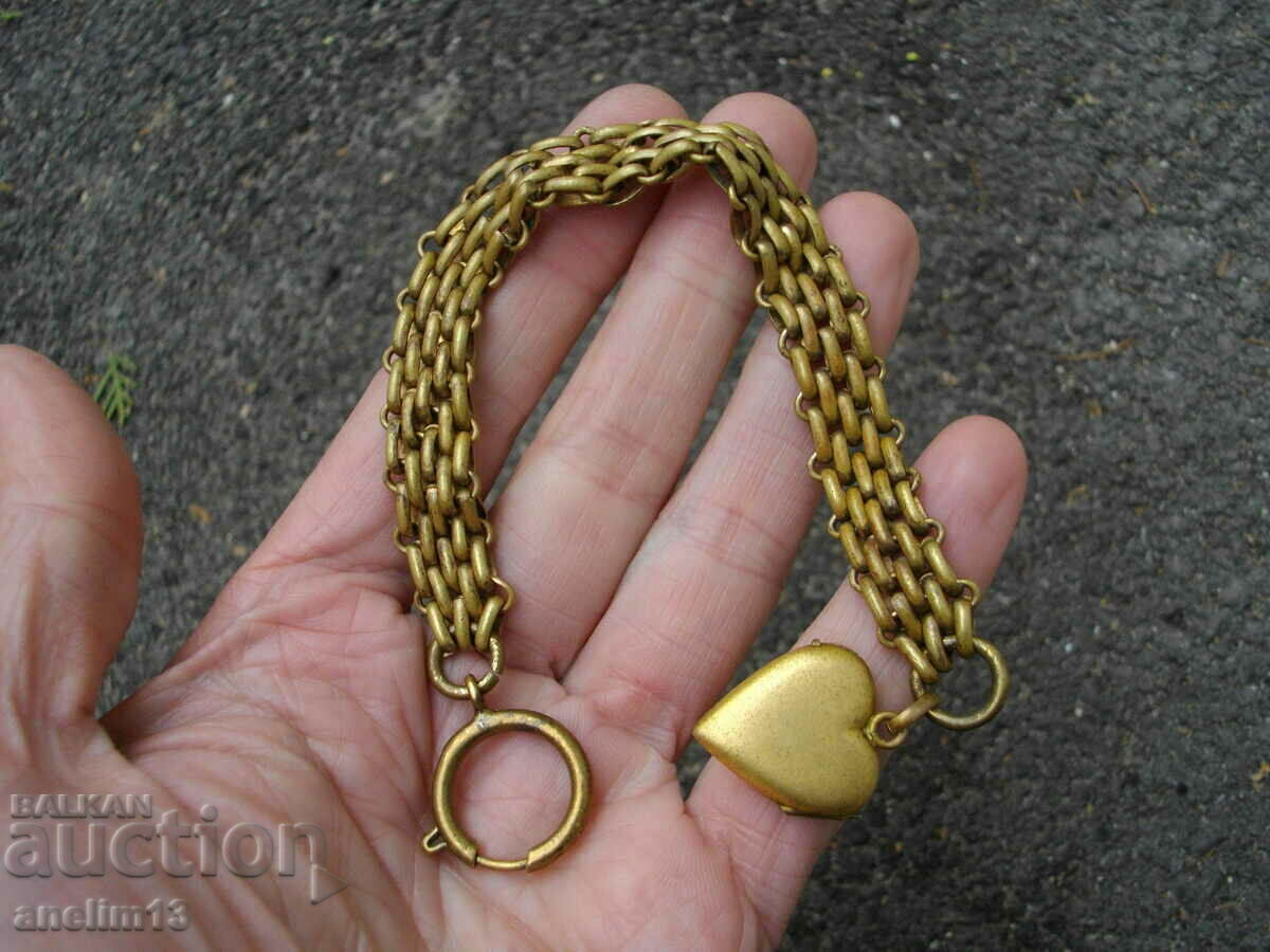 OLD POCKET WATCH CASE WITH PICTURE HEART PENDANT - 5 OLD POCKET WATCH CASE WITH PICTURE HEART PENDANT - 5