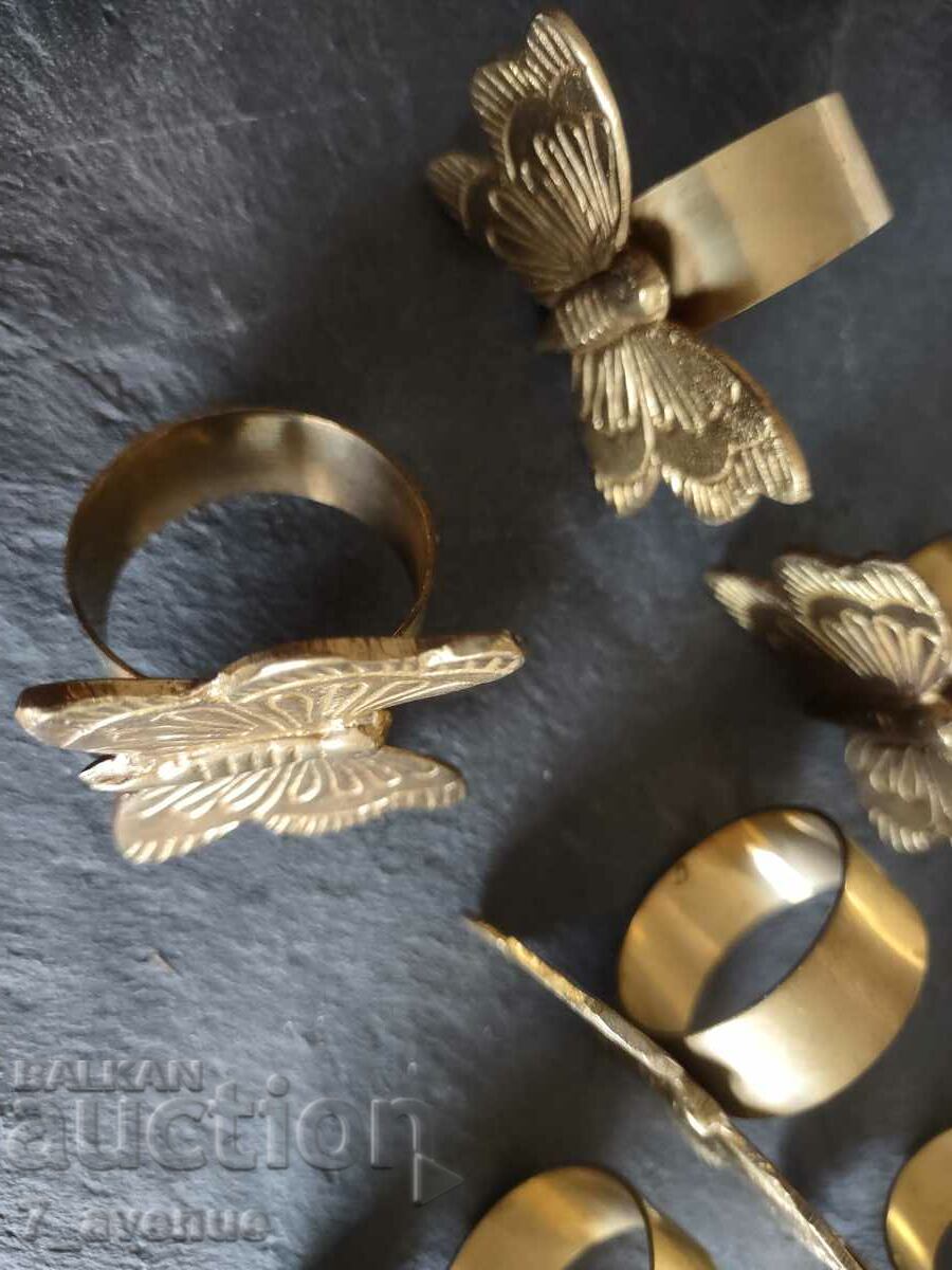 Delivery of Old napkin rings 6 pieces, butterflies. 04/20/24 Delivery of Old napkin rings 6 pieces, butterflies. 04/20/24