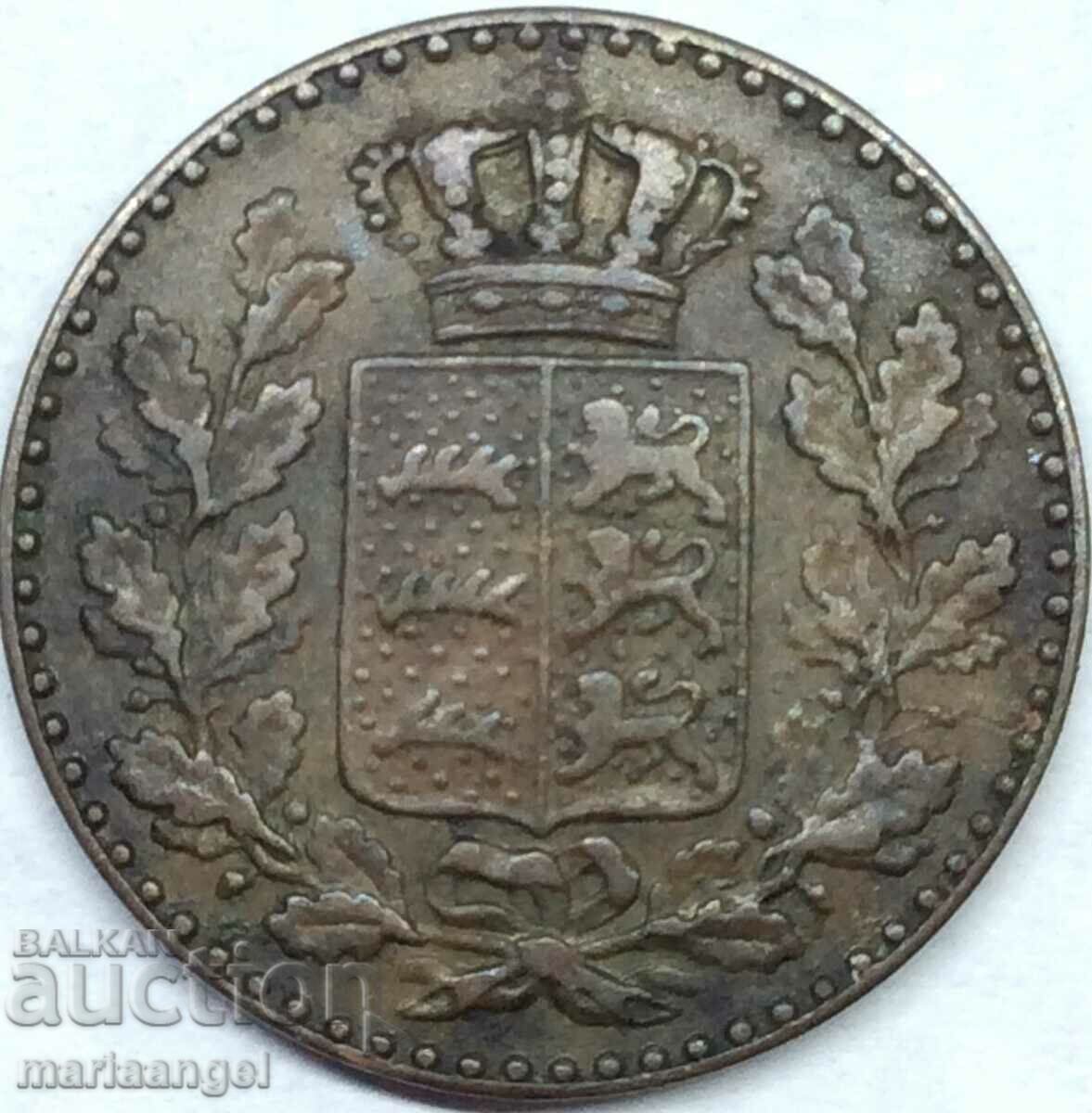 1/2 Kreuzer 1863 Württemberg Germany
