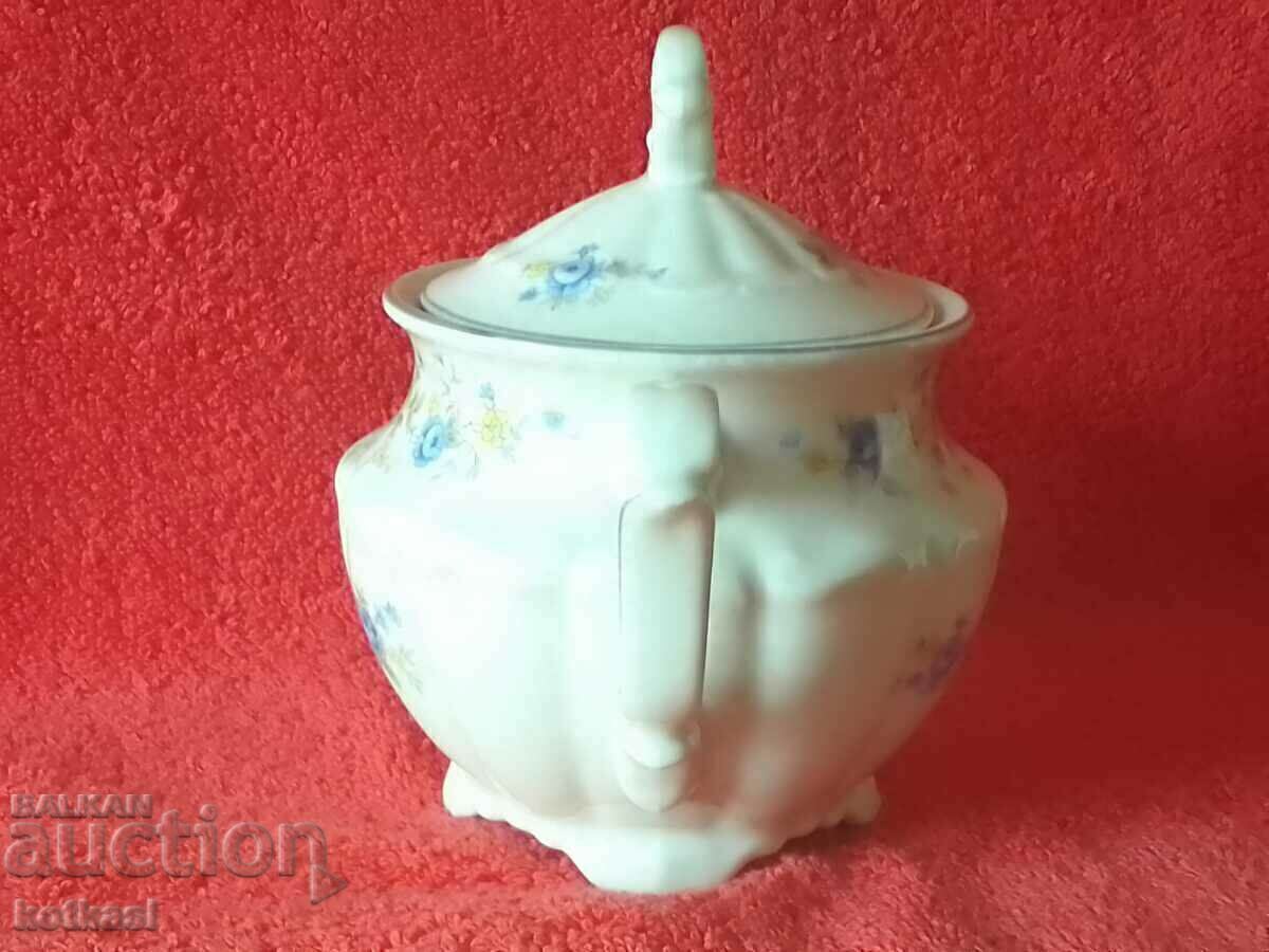 Old Porcelain Bowl Sugar Bowl Carl Tisch Germany C. T. with price 165.50 BGN | € 84.62 Old Porcelain Bowl Sugar Bowl Carl Tisch Germany C. T. with price 165.50 BGN | € 84.62