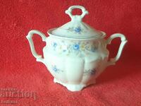 Old Porcelain Sugar Bowl Carl Tisch Germany C.T.