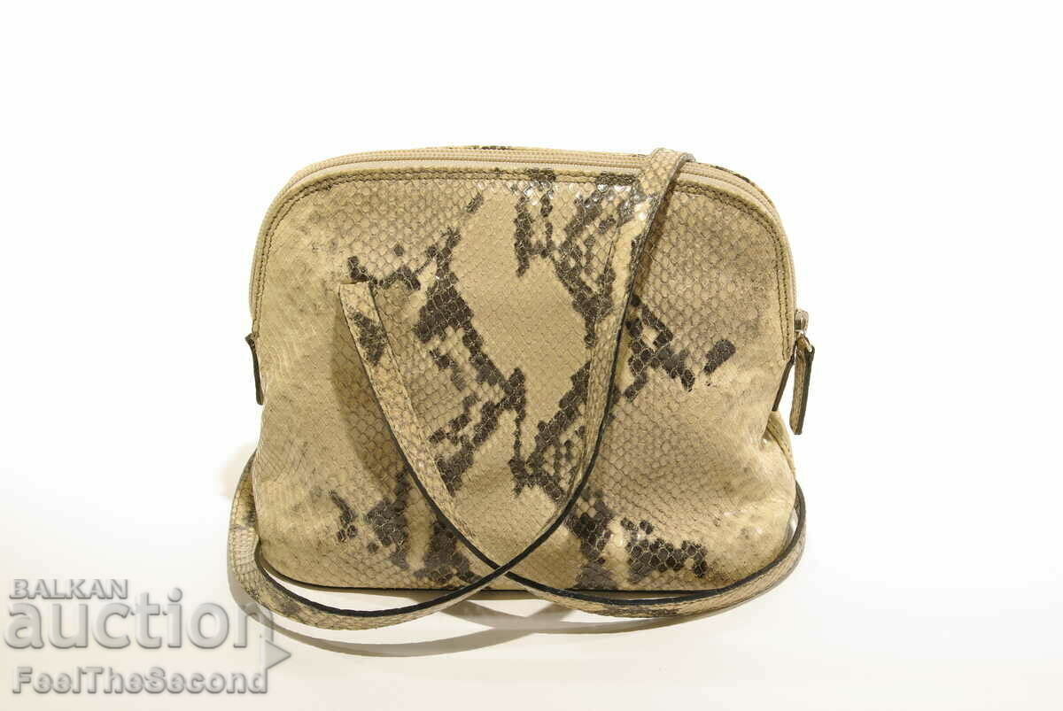 Genuine snakeskin handbag REAL LEATHER