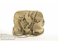 Genuine snakeskin handbag REAL LEATHER