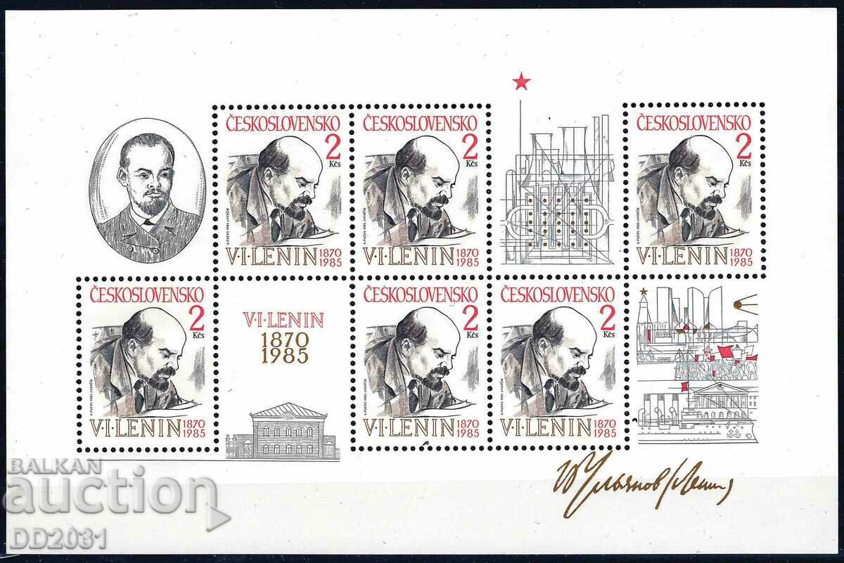 Чехословакия 1985 - Ленин Аврора MNH