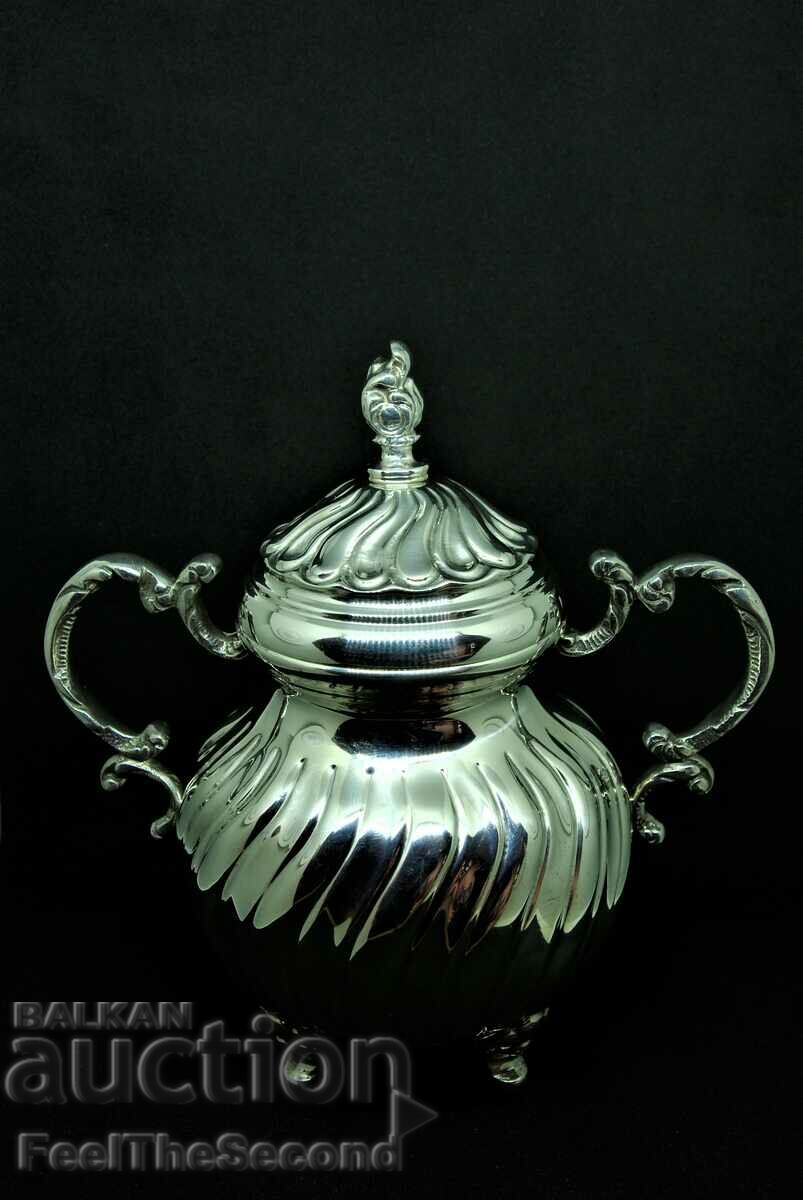 Silver sugar bowl sample 925, a unique Greek jewel